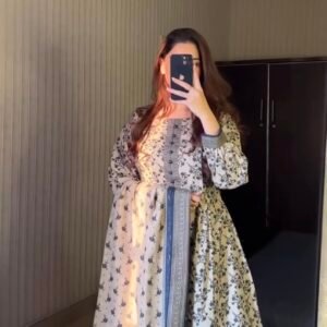 Edenrobe Allure Khaddar Unstitched Printed 3Pc Suit