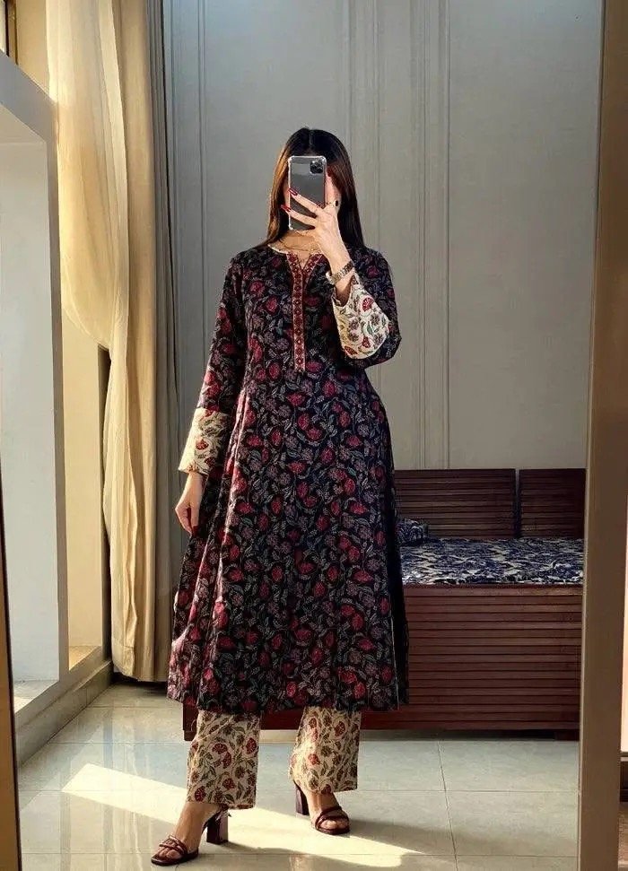 Elegant Cotton Three Piece - Image 3