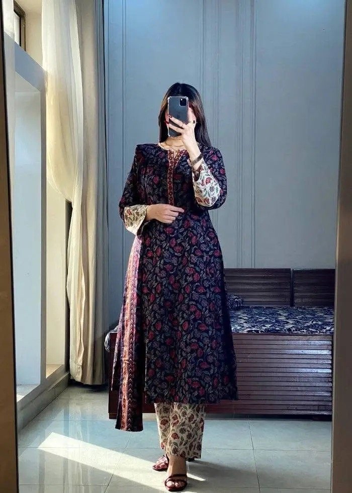 Elegant Cotton Three Piece